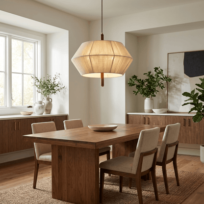 Soren Linen Geometric Pendant Lamp