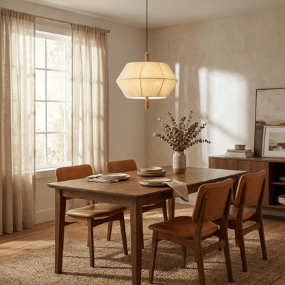 Soren Linen Geometric Pendant Lamp