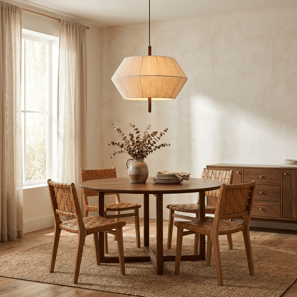 Soren Linen Geometric Pendant Lamp