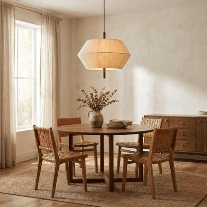 Soren Linen Geometric Pendant Lamp