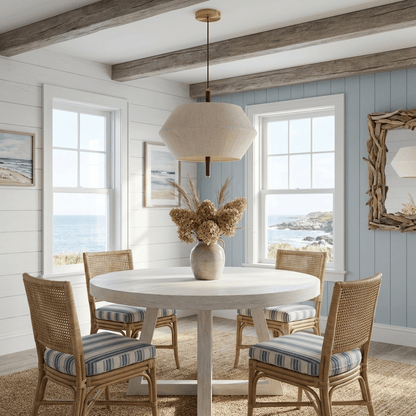 Soren Linen Geometric Pendant Lamp