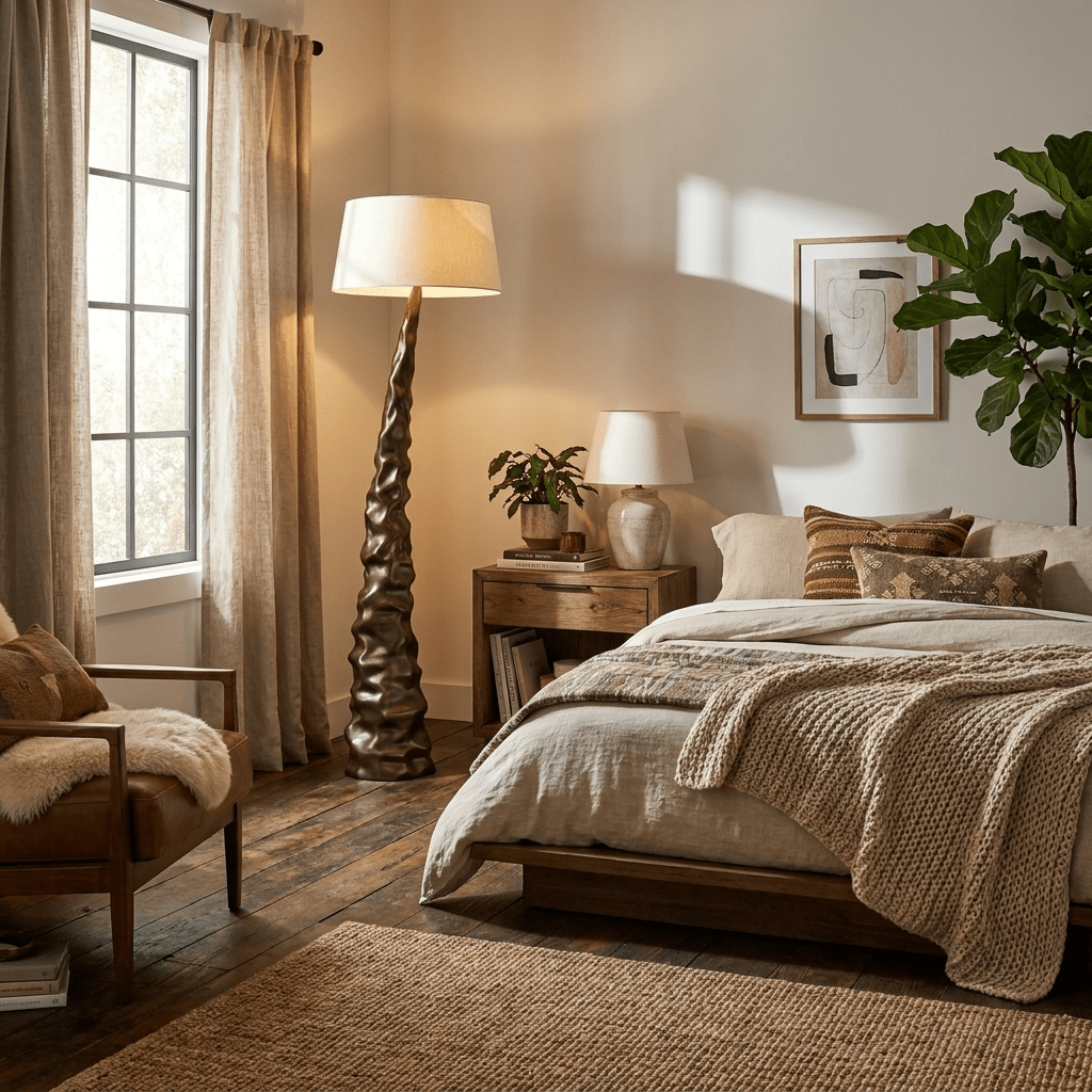 Sculpted Peak Floor Lamp
