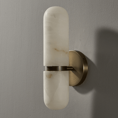 Alabaster Capsule Wall Sconce
