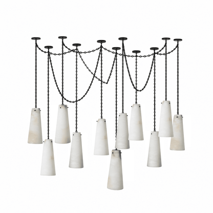 Industrial Cascade Chain Chandelier