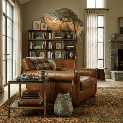 Linen Canopy Floor Lamp
