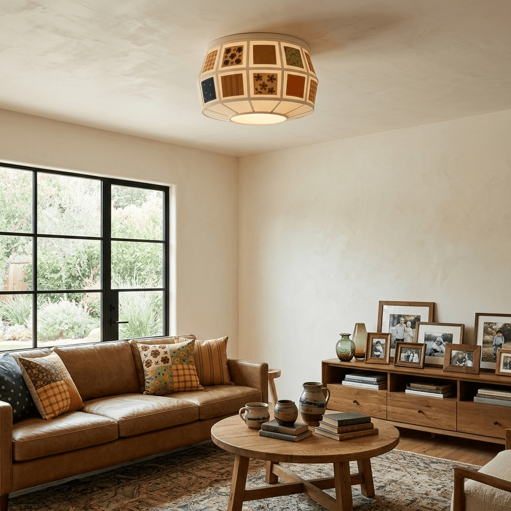 Patchwork Quilt Ceiling Light