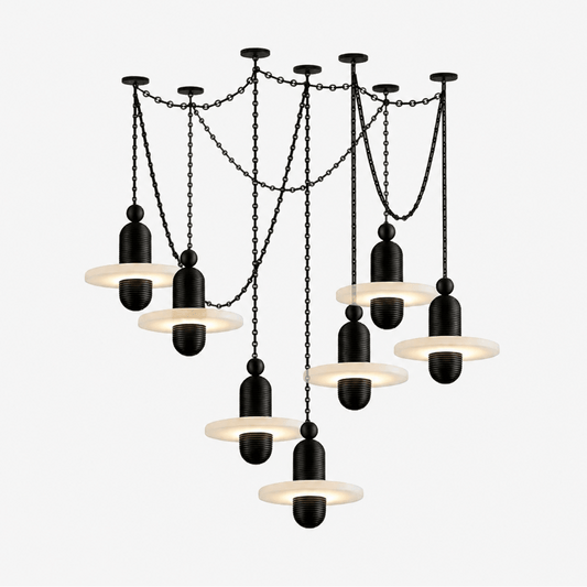 Orbital Drift Chain Chandelier