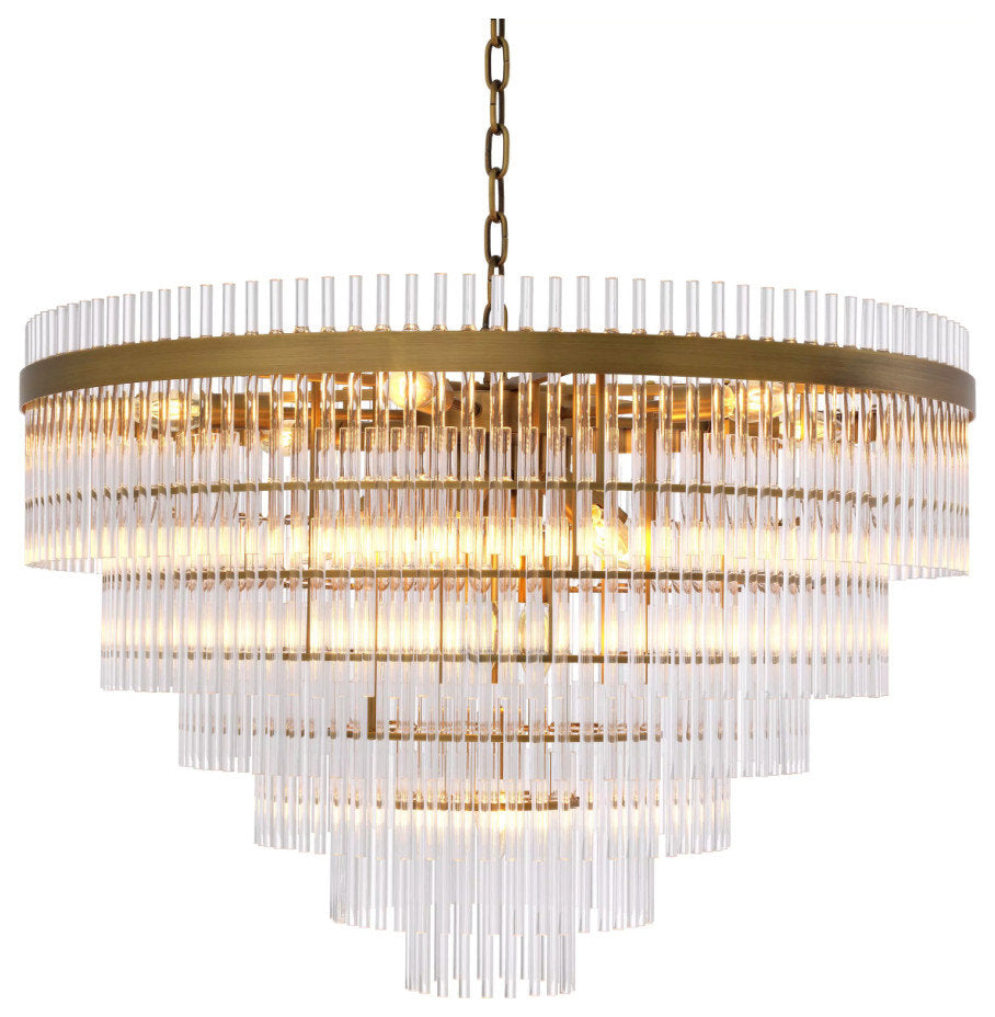Cascading Glass Rods Chandelier | Eichholtz EastBy OROA - Furniture