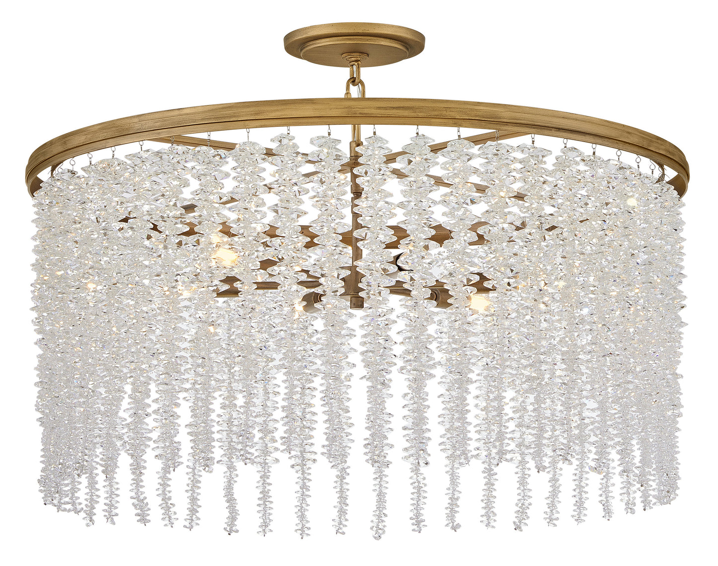 Fredrick Ramond Rubina Medium Convertible Chandelier, Burnished GoldBy Hinkley
