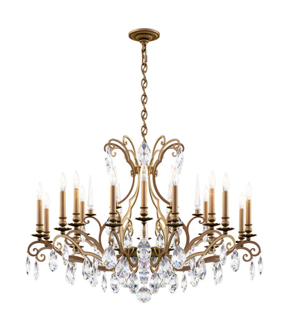 Schonbek Rn3892N-23H 18 Light Crystal Chandelier, Etruscan GoldBy Schonbek