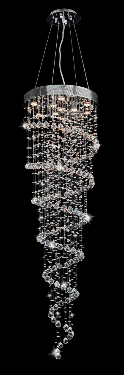 Artistry Lighting Galaxy Spiral Crystal Chandelier, 24x72By Artistry Lighting