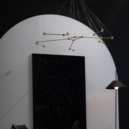 18 - Light Unique Geometric Chandelier