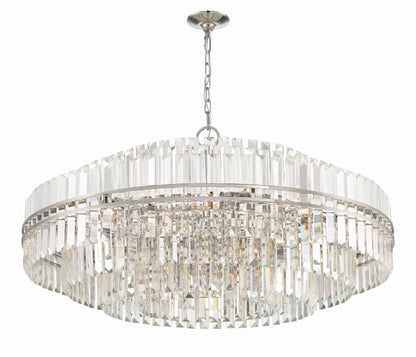 Hayes 32-Light Polished Nickel ChandelierBy Crystorama Lighting