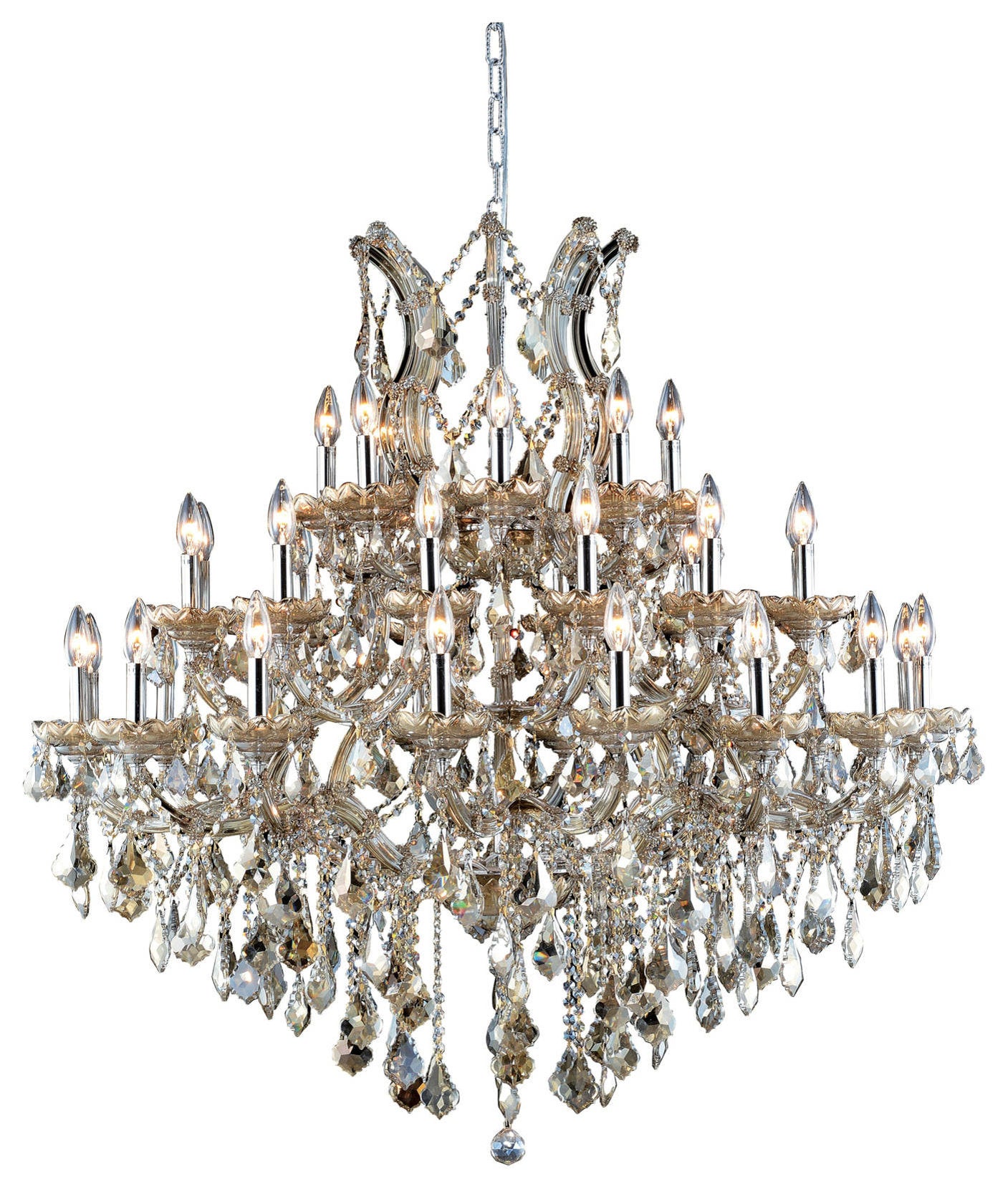 2800 Maria Theresa Collection Large Hanging Fixture, Royal Cut, Royal CutBy Elegant Furniture & Lighting