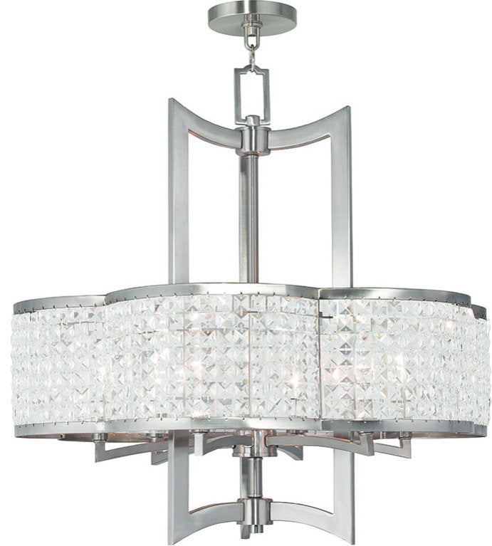 Grammercy Chandelier - Hand Painted Palacial Bronze, 10By Livex Lighting Inc.