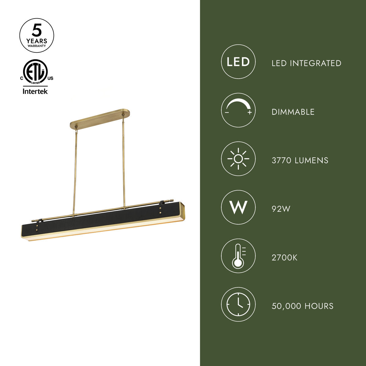 1 - Light LED Pendant