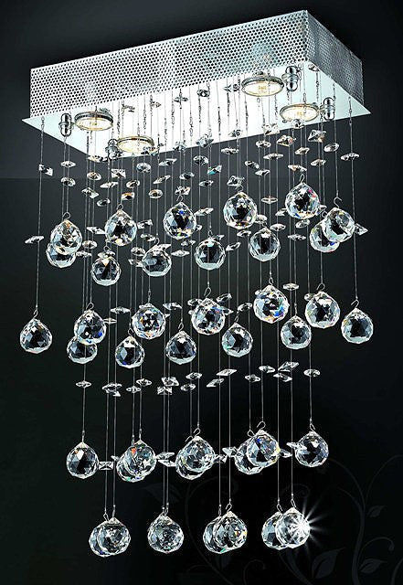 Contemporary Crystal Chandelier dressed with chinese number one crystal