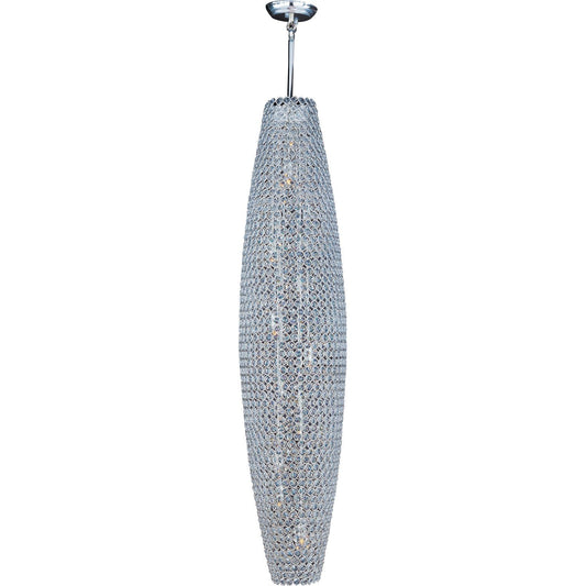 International Glimmer Plated Silver Twelve-Light Pendant