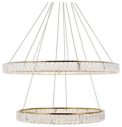 Elegant Lighting Monroe Chandelier, Gold, 42.00By Elegant Furniture & Lighting