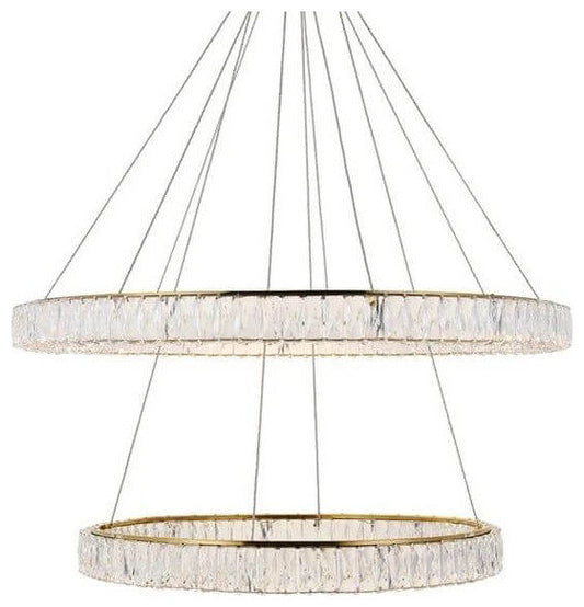 Elegant Lighting Monroe Chandelier, Gold, 42.00By Elegant Furniture & Lighting