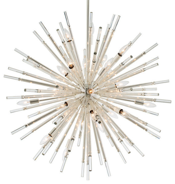 Allegri 37457 Sprazzo 28 Light 36"W Crystal Sputnik Chandelier - PolishedBy Allegri Crystal by Kalco Lighting
