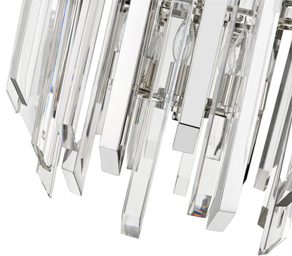 Z-Lite 4006-9 Bova 6 Light 26"W Crystal Chandelier - Polished NickelBy Z-LIte