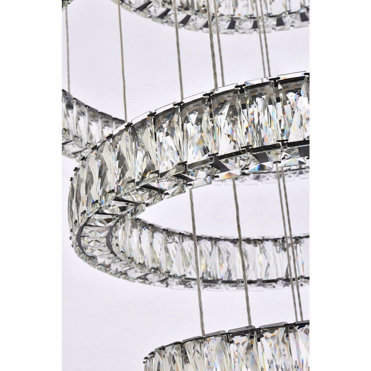 Monroe 7 Light Chandelier, BlackBy Elegant Furniture & Lighting