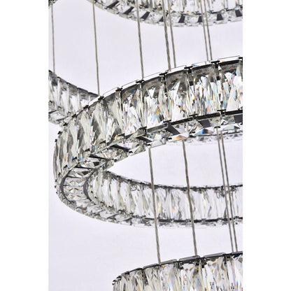 Monroe 7 Light Chandelier, BlackBy Elegant Furniture & Lighting