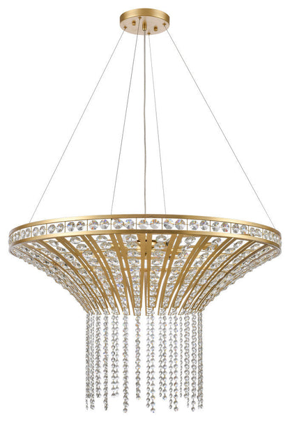 Fantania 36'' Wide 8-Light Chandelier Champagne GoldBy ELK Group International
