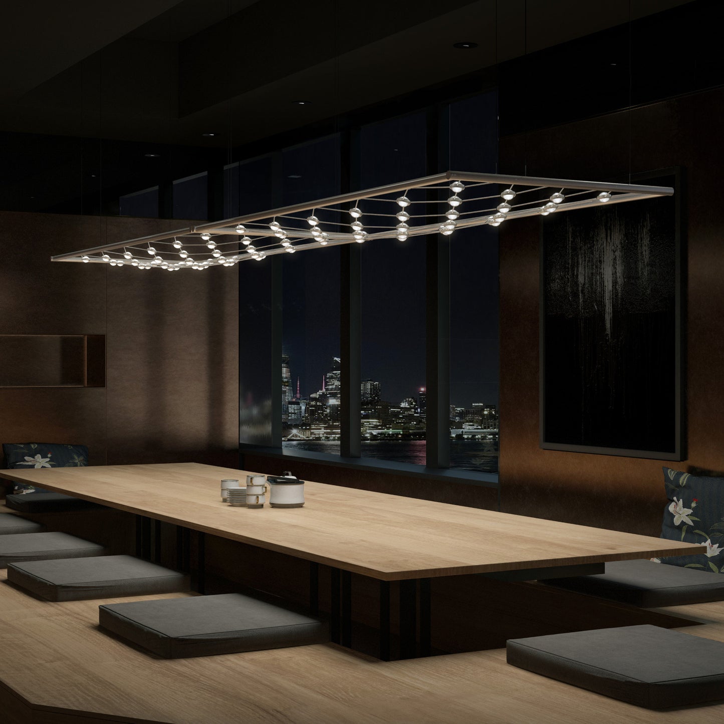 Sonneman 1895.C Constellation Galaxy Matrix 50"W LED Suspension - Bright SatinBy SONNEMAN - A Way of Light