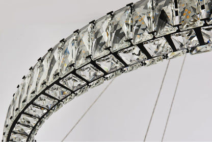 Modern Black 2-Light PendantBy Elegant Furniture & Lighting