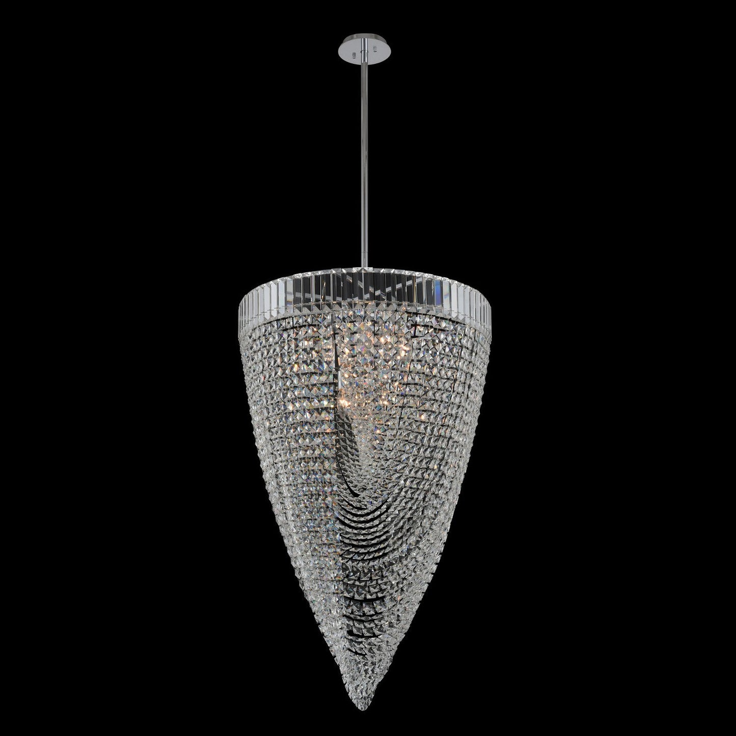 Mira 26x39" 18-Light Contemporary Large Pendants by AllegriBy Allegri Crystal by Kalco Lighting