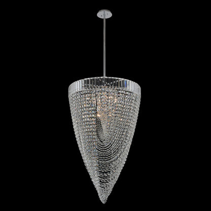 Mira 26x39" 18-Light Contemporary Large Pendants by AllegriBy Allegri Crystal by Kalco Lighting