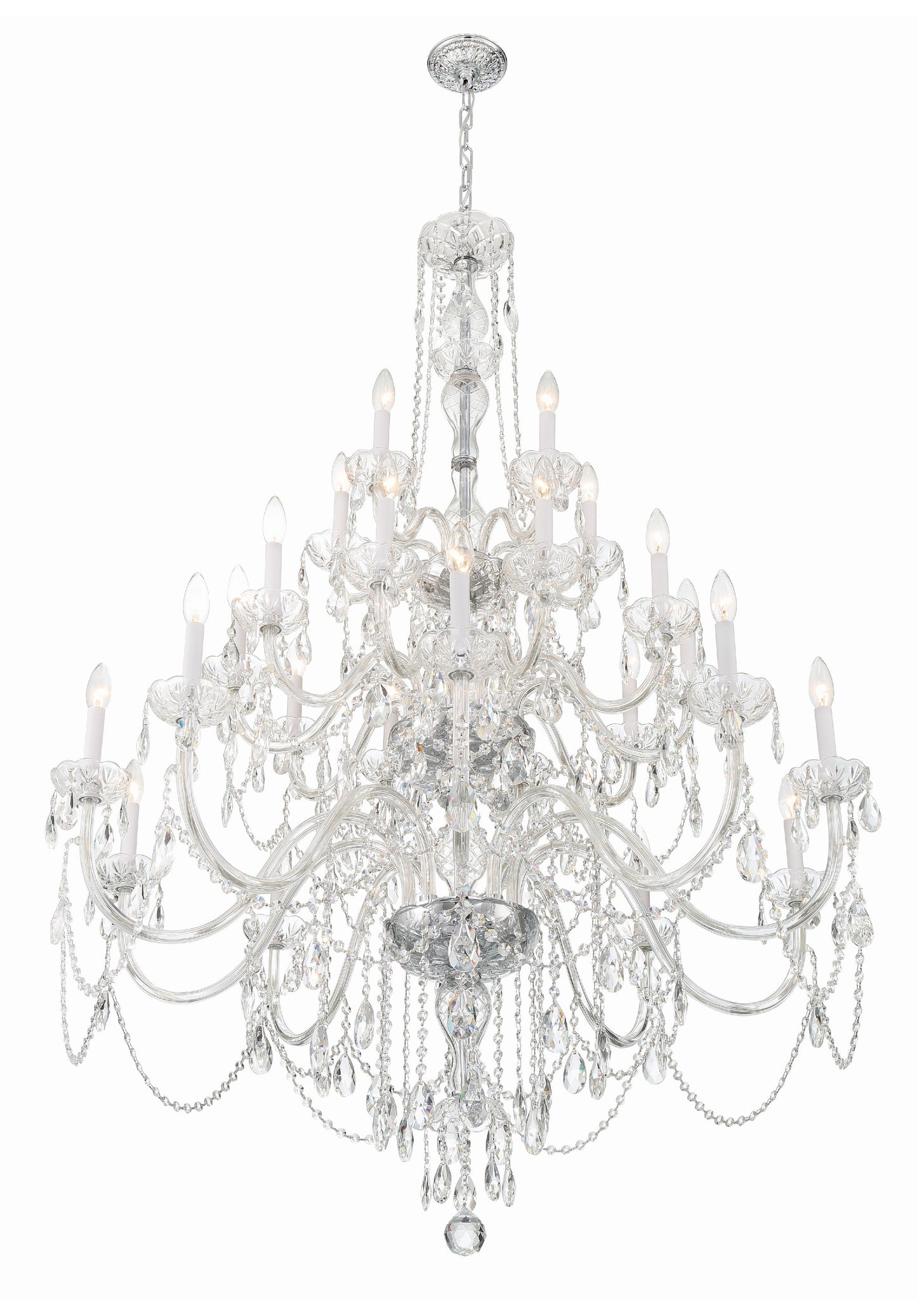 Traditional Crystal 25-Light Polished Chrome ChandelierBy Crystorama Lighting