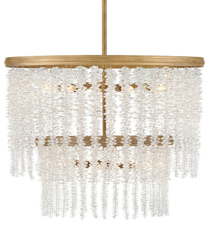 Fredrick Ramond FR41495 Rubina 10 Light 26"W Crystal Waterfall - Burnished GoldBy Hinkley
