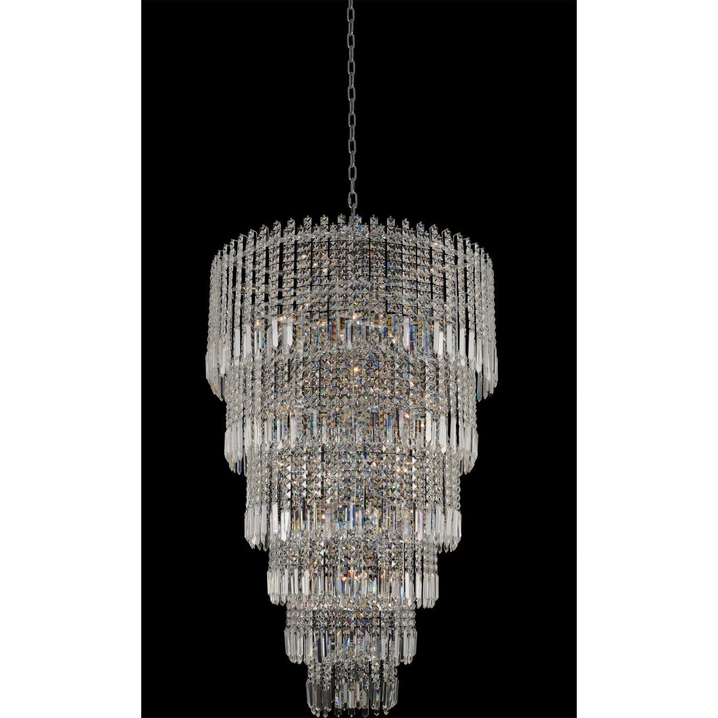 Pandoro 33x59" 30-Light Modern Large Pendants by AllegriBy Allegri Crystal by Kalco Lighting