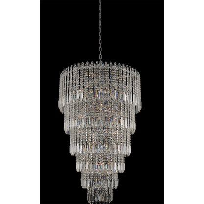 Pandoro 33x59" 30-Light Modern Large Pendants by AllegriBy Allegri Crystal by Kalco Lighting