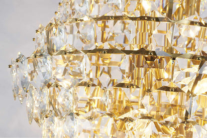 27-Light Brass Crystal ChandelierBy Design Living