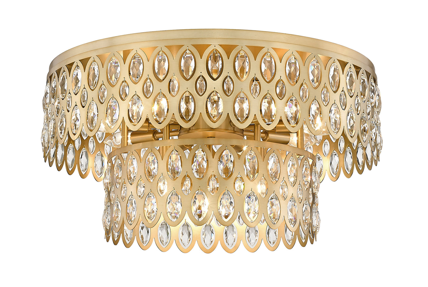 Z-Lite 822F24-HB 12 Light Flush Mount, Heirloom BrassBy Z-LIte