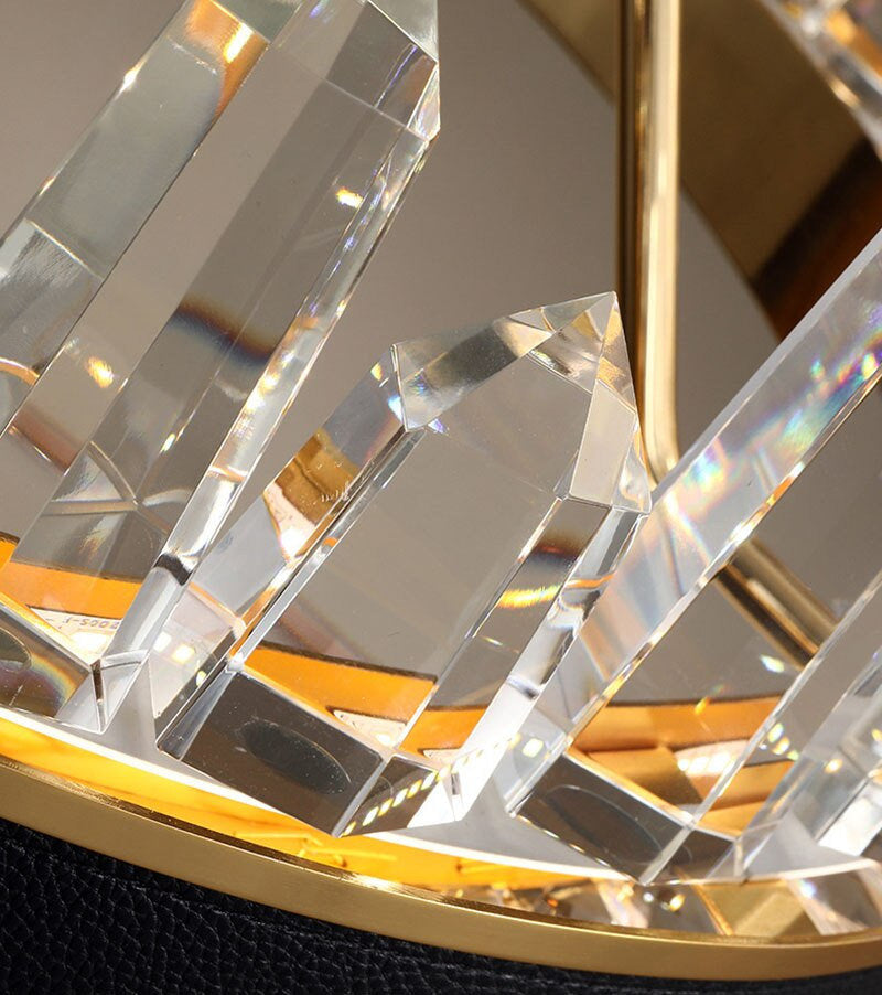 Finest K9 Crystal Modern Ring Chandelier By Morsale, Diameter 32"By MORSALE