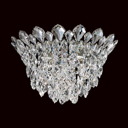 Trilliane Strands 4-Light in Stainless Steel, Clear Heritage CrystalBy Schonbek