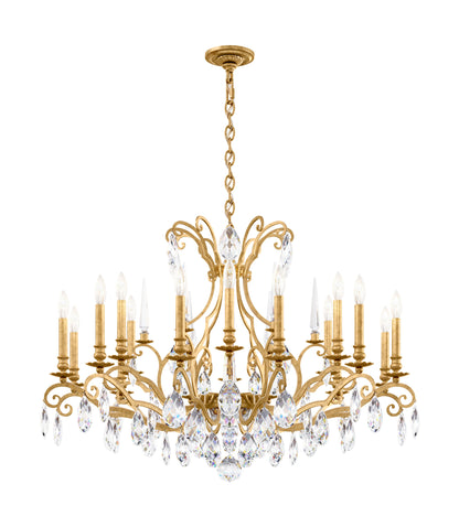 Schonbek Rn3892N-22H 18 Light Crystal Chandelier, Heirloom GoldBy Schonbek