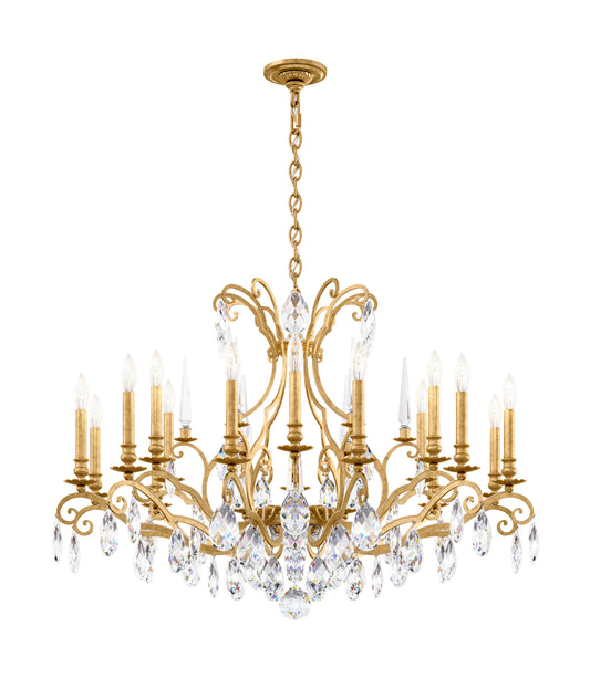 Schonbek Rn3892N-22H 18 Light Crystal Chandelier, Heirloom GoldBy Schonbek