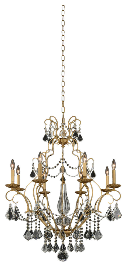 Elise 32x39" 8-Light Modern Classics Chandelier by AllegriBy Allegri Crystal by Kalco Lighting