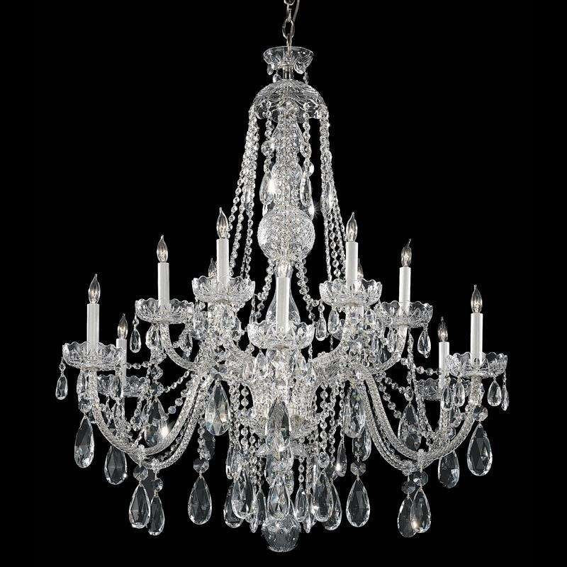 Traditional Crystal 12 Light Polished Chrome Hand Cut Crystal ChandelierBy Crystorama Lighting
