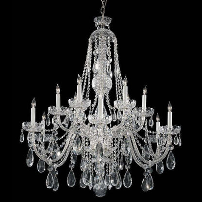 Traditional Crystal 12 Light Polished Chrome Hand Cut Crystal ChandelierBy Crystorama Lighting