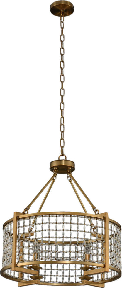 Verona Pendant, Brushed Pearlized Brass, 24"By KALCO LIGHTING