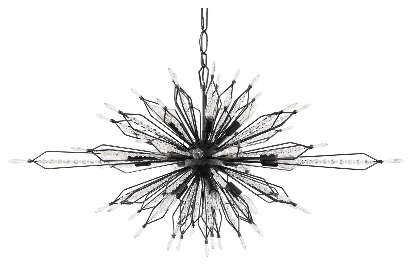 Varaluz 311N20 Orbital 20 Light 48"W Crystal Sputnik Chandelier - Gold DustBy Varaluz