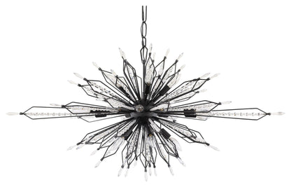 Varaluz 311N20 Orbital 20 Light 48"W Crystal Sputnik Chandelier - Gold DustBy Varaluz