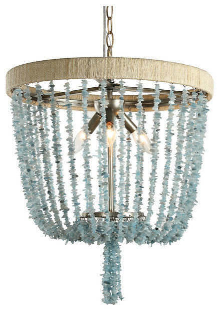 Sea Breeze Blue Basket ChandelierBy Akari Lanterns